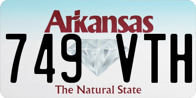 AR license plate 749VTH