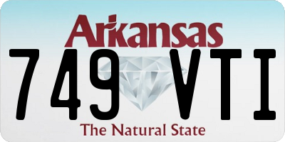 AR license plate 749VTI