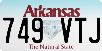 AR license plate 749VTJ