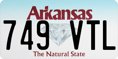 AR license plate 749VTL