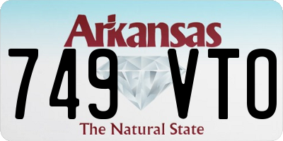 AR license plate 749VTO
