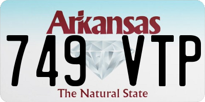 AR license plate 749VTP