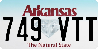 AR license plate 749VTT