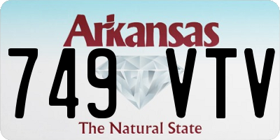 AR license plate 749VTV