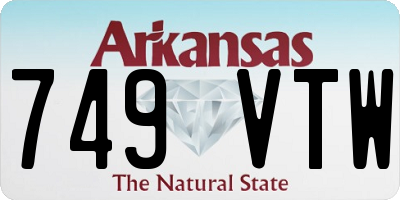 AR license plate 749VTW