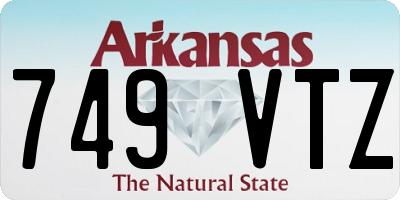 AR license plate 749VTZ