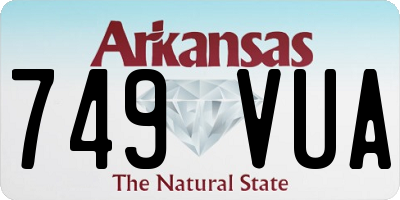 AR license plate 749VUA