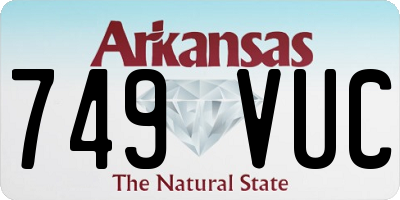 AR license plate 749VUC
