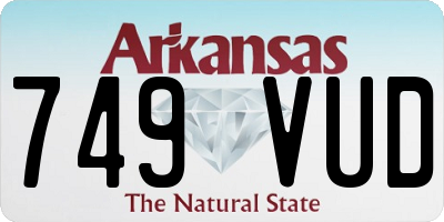AR license plate 749VUD