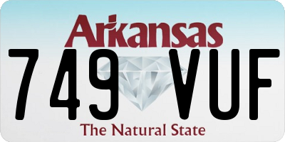 AR license plate 749VUF