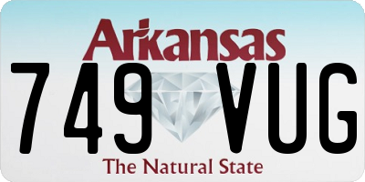 AR license plate 749VUG