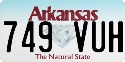 AR license plate 749VUH