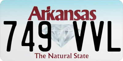 AR license plate 749VVL