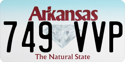 AR license plate 749VVP