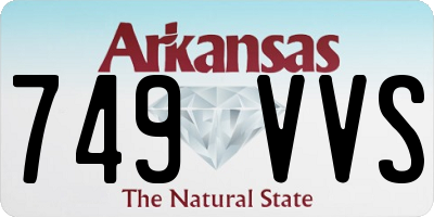 AR license plate 749VVS