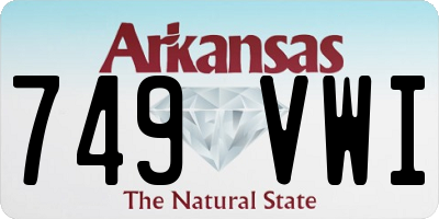 AR license plate 749VWI