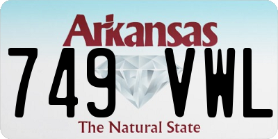 AR license plate 749VWL