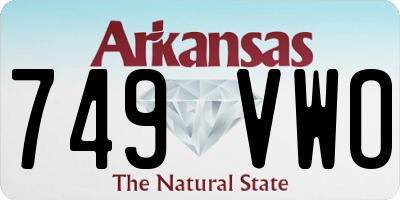 AR license plate 749VWO