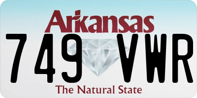 AR license plate 749VWR