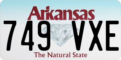 AR license plate 749VXE
