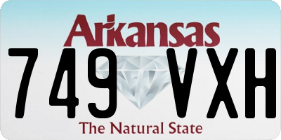 AR license plate 749VXH