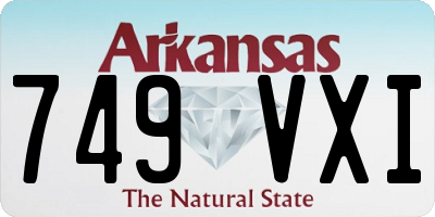 AR license plate 749VXI
