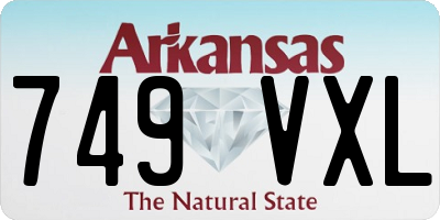 AR license plate 749VXL
