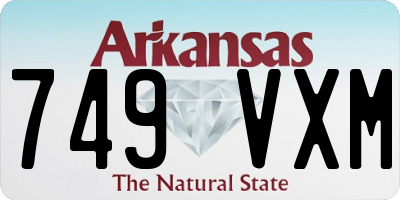 AR license plate 749VXM