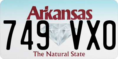 AR license plate 749VXO