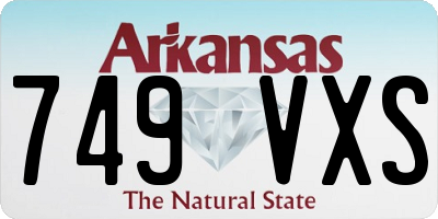 AR license plate 749VXS