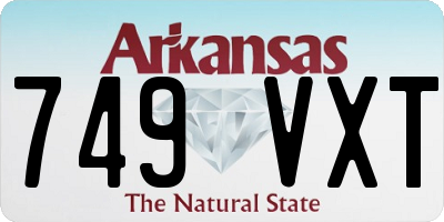 AR license plate 749VXT