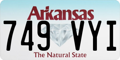 AR license plate 749VYI