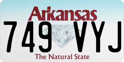 AR license plate 749VYJ