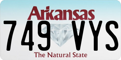 AR license plate 749VYS