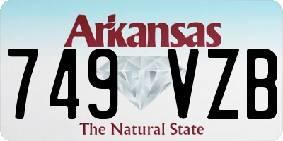 AR license plate 749VZB