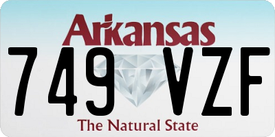 AR license plate 749VZF
