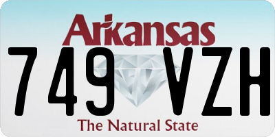 AR license plate 749VZH