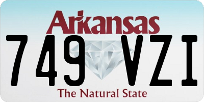 AR license plate 749VZI