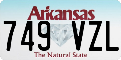 AR license plate 749VZL