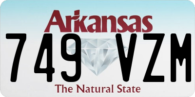 AR license plate 749VZM
