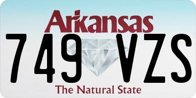AR license plate 749VZS