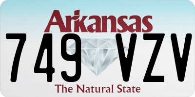 AR license plate 749VZV
