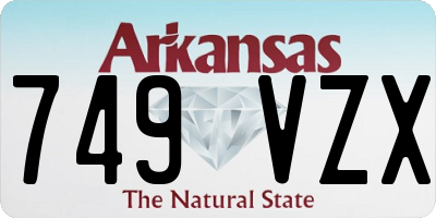 AR license plate 749VZX
