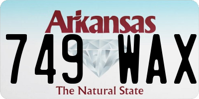 AR license plate 749WAX