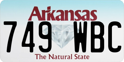AR license plate 749WBC