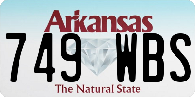 AR license plate 749WBS