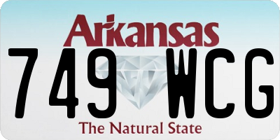 AR license plate 749WCG