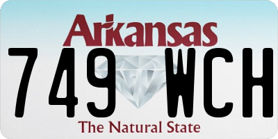 AR license plate 749WCH