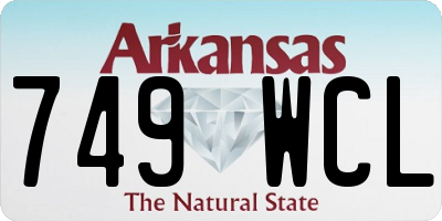 AR license plate 749WCL