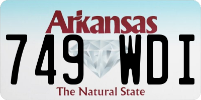 AR license plate 749WDI